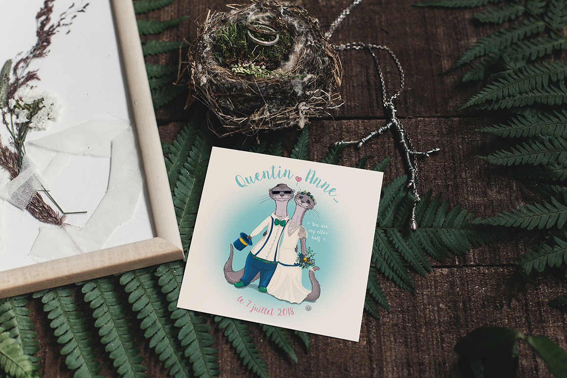 Faire-part I Animaux I Mariage I Doriane Huynh I graphiste freelance I Strasbourg (Alsace) Faire-part I Animaux I Mariage I Doriane Huynh I graphiste freelance I Strasbourg (Alsace)