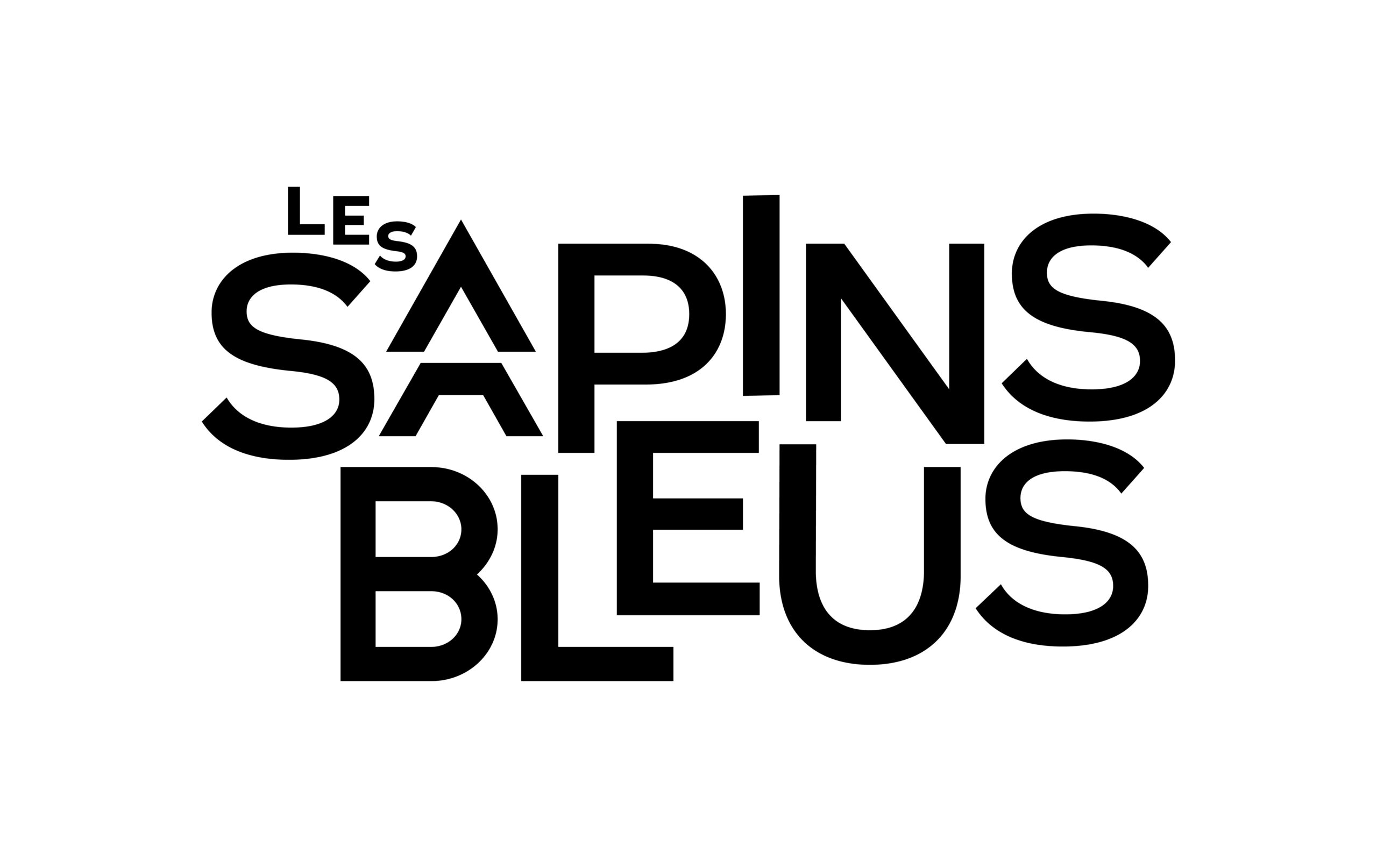 Logo Les Sapins Bleus I Directrice artistique I Graphisme - Illustration - Photographie I Dôriane I Haguenau, Alsace